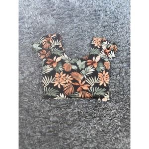 Floral Short Sleeve Crop top